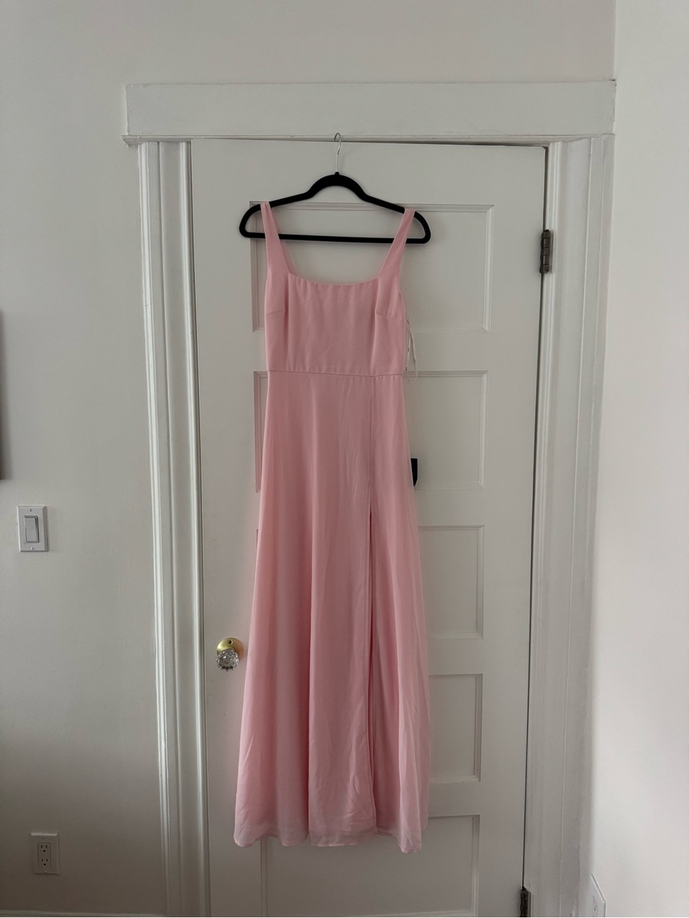 Lulu's Blush Pink Maxi Dress with Thin Straps